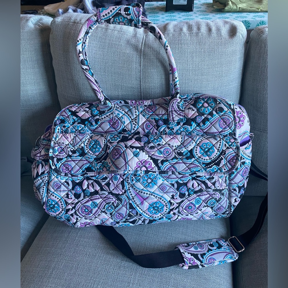 Danielle Morgan large quilted overnight bag